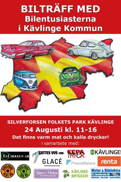 Bilträff i Silverforsen Folkets Park