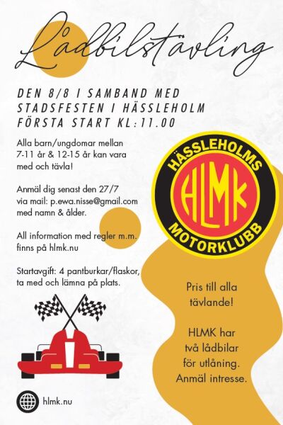 Lådbilsrally i samband med Stadsfesten i Hässleholm