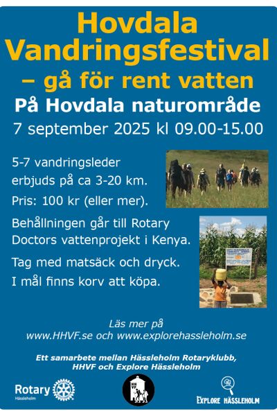 Vandringsfestival på Hovdala naturområde