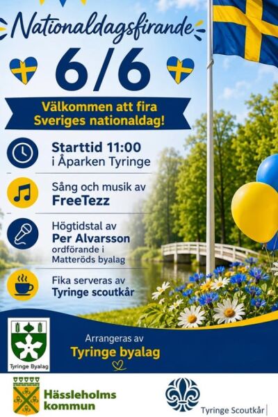 Nationaldagsfirande i Tyringe!