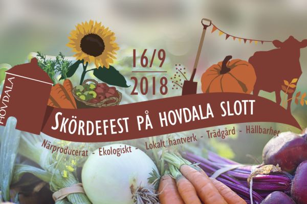 Skördefest på Hovdala slott 16 september kl. 11 - 16!