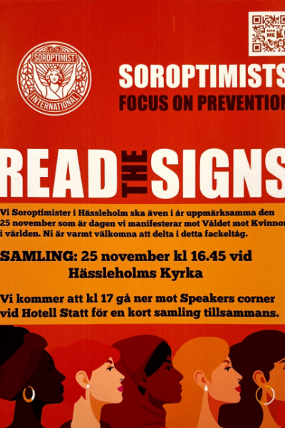 Manifestation mot våld mot kvinnor
