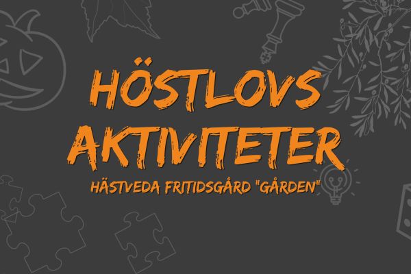 Halloween-bakning med fritidsledarna.