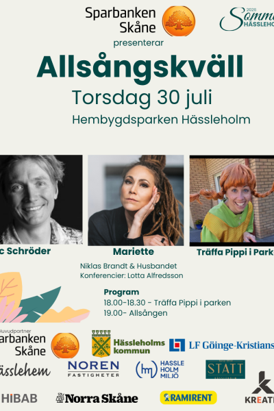 Sommar Hässleholm - Allsångskväll i Hembygdsparken