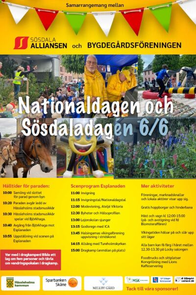 Nationaldagsfirande  och Sösdaladagen