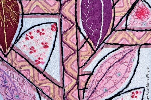 Detalj från verk av Rose-Marie Wingren