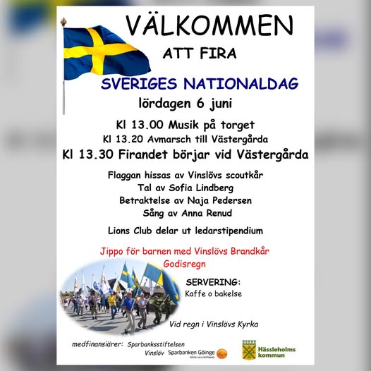 Nationaldagsfirande i Vinslöv